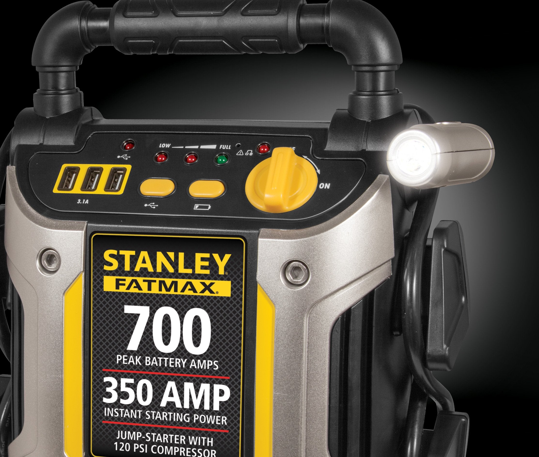 Stanley FatMax J7CS USB ports enable device charging on the go