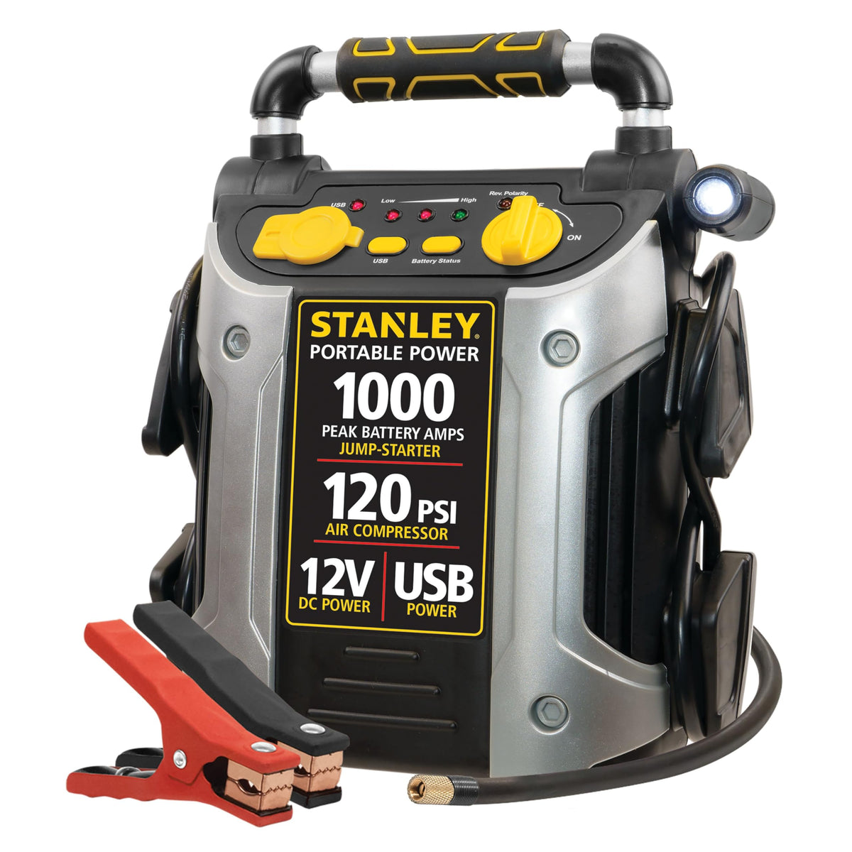 STANLEY J5C09 jump starter with clamps for safe car jump-starts