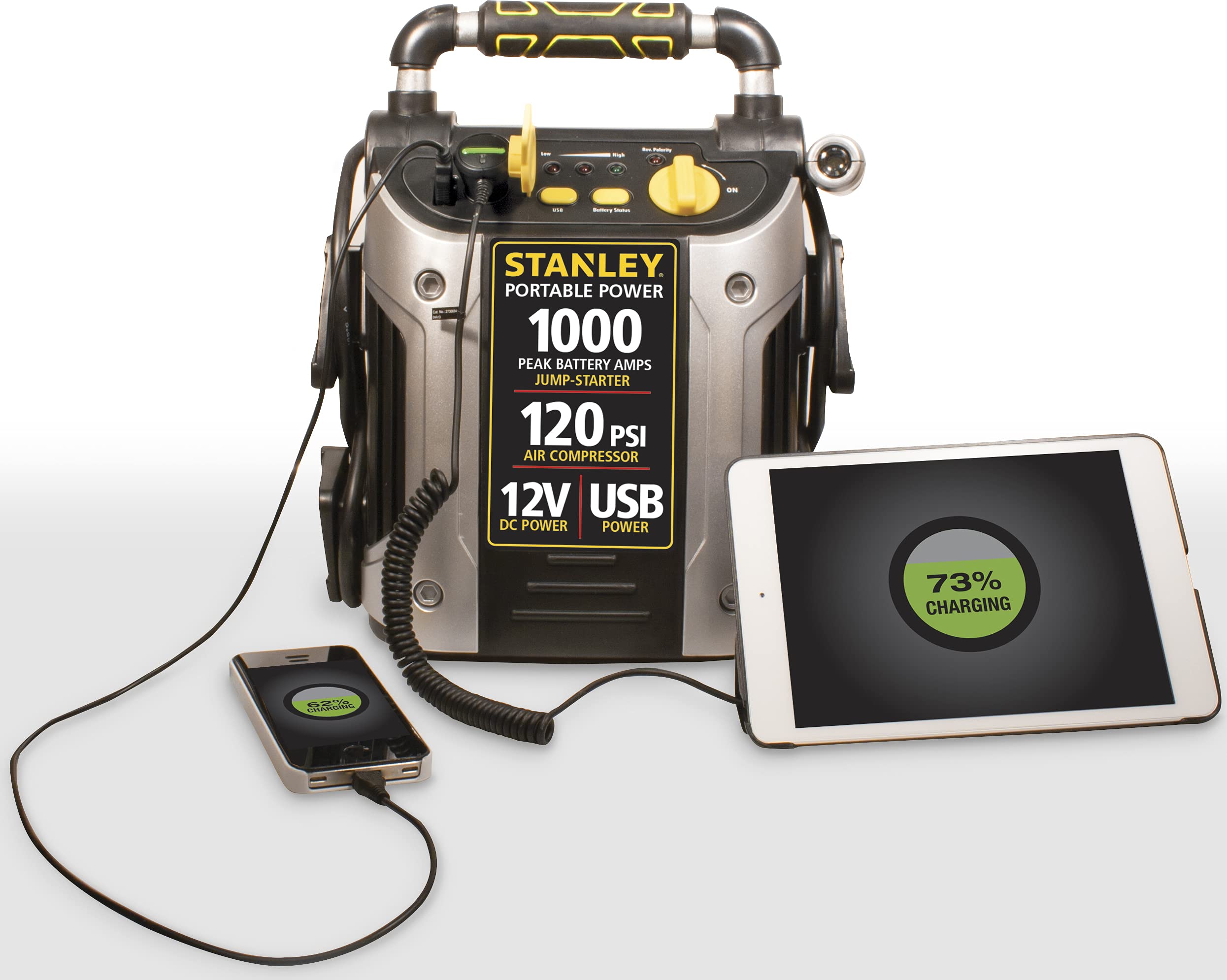 STANLEY J5C09 portable power station ready in the trunk