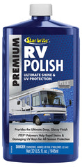STAR BRITE Premium RV Polish delivers a deep gloss on fiberglass and painted surfaces.