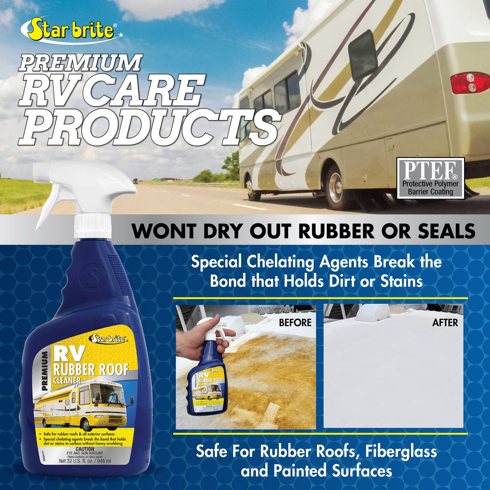 STAR BRITE cleaner on fiberglass and painted RV surfaces helps preserve shine