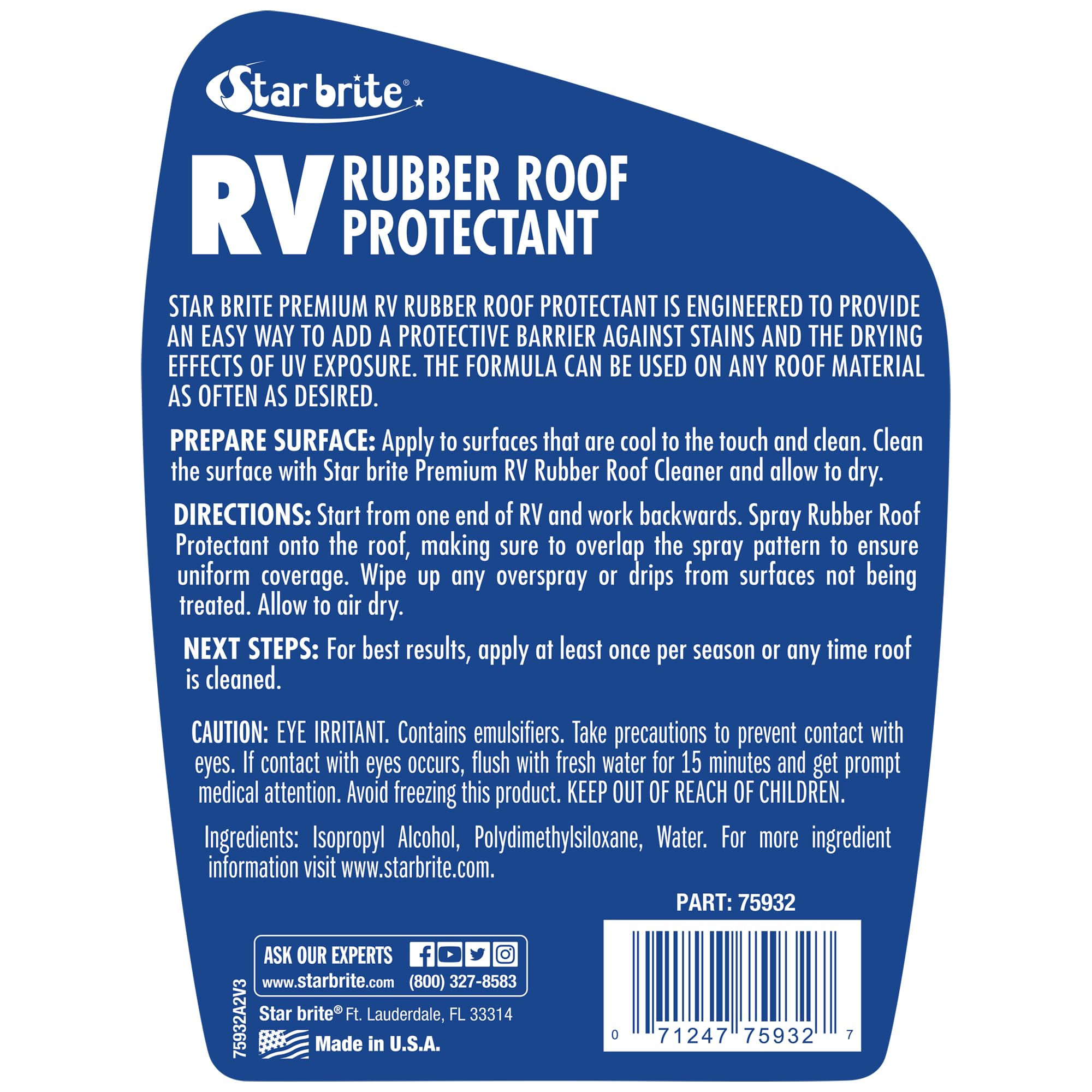 Star Brite Premium RV Rubber Roof Protectant spray ready for easy coverage and protection