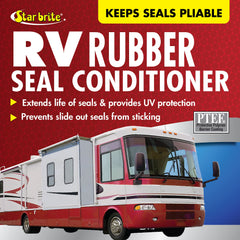 Star Brite Premium RV Rubber Seal Conditioner application cloth demonstrates simple spread and absorption.