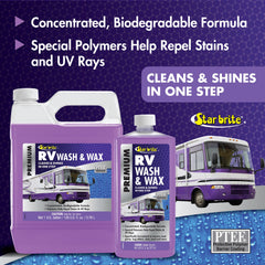 Star Brite RV Wash Wax foam for better lather and easy spread