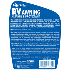 Star brite stain removal on fabric and vinyl demonstrates cleaning power.