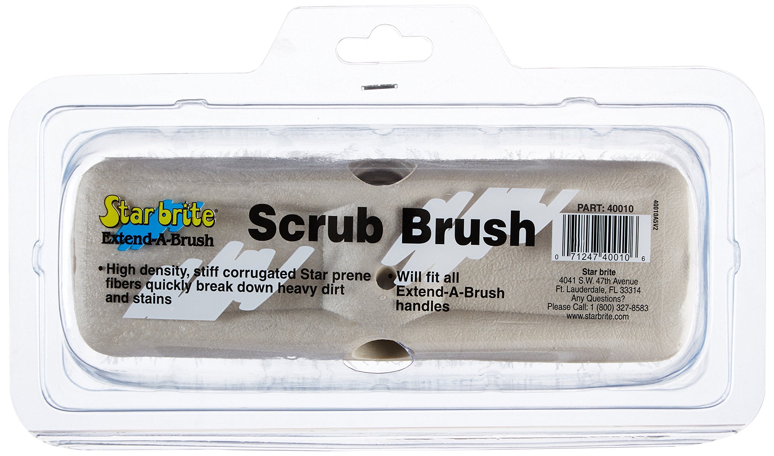 STAR BRITE star prene fibers closeup show resilient, chemical-resistant bristles.