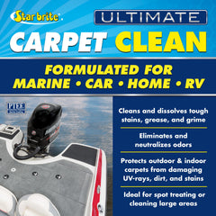 Star Brite Ultimate Carpet Clean Spray in action for targeted stain penetration.