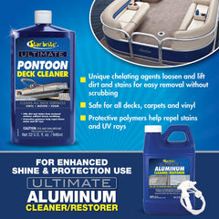 STAR BRITE Pontoon Deck Cleaner provides UV and stain protection on deck