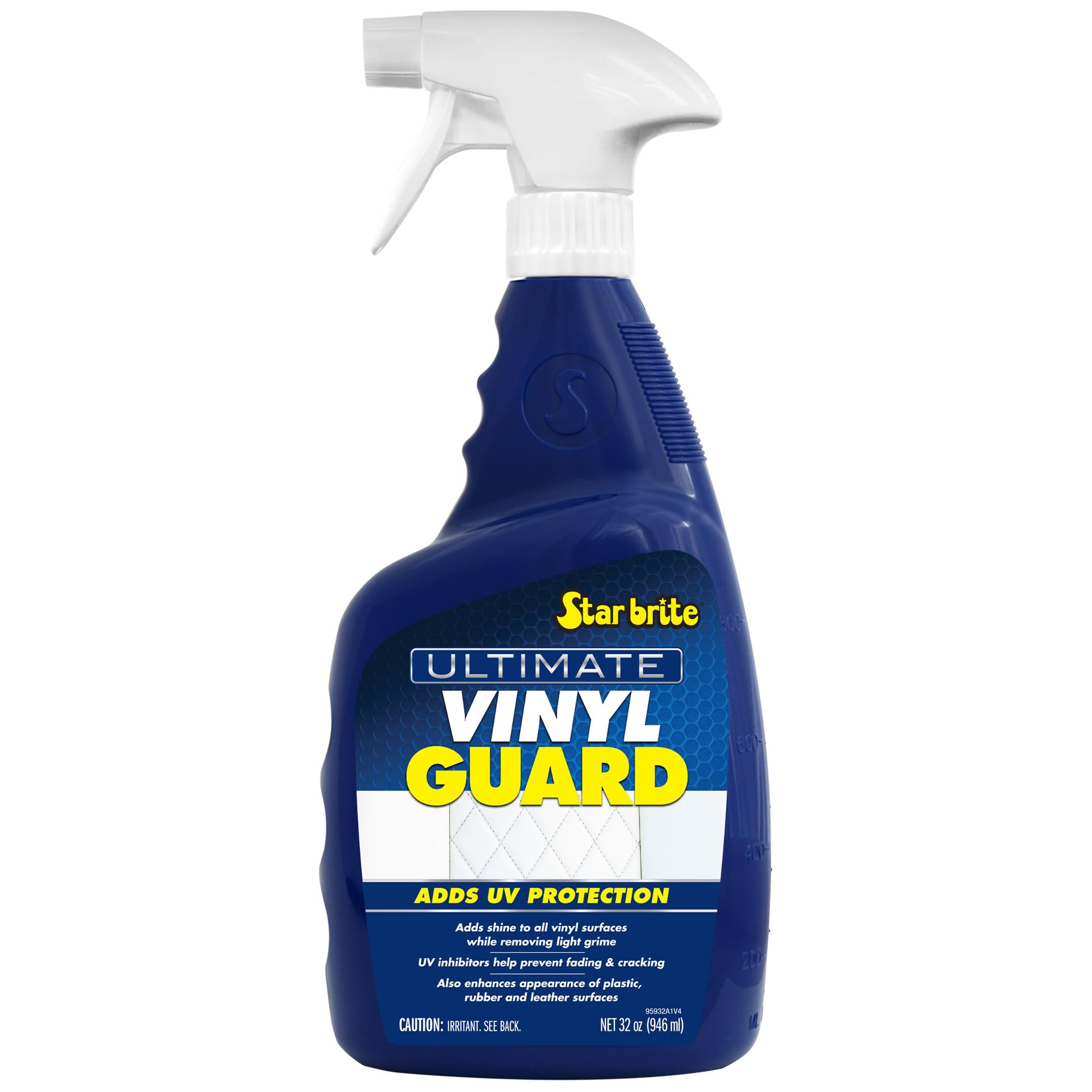 STAR BRITE Ultimate Vinyl Guard spray-on application delivers quick surface shine and UV protection.