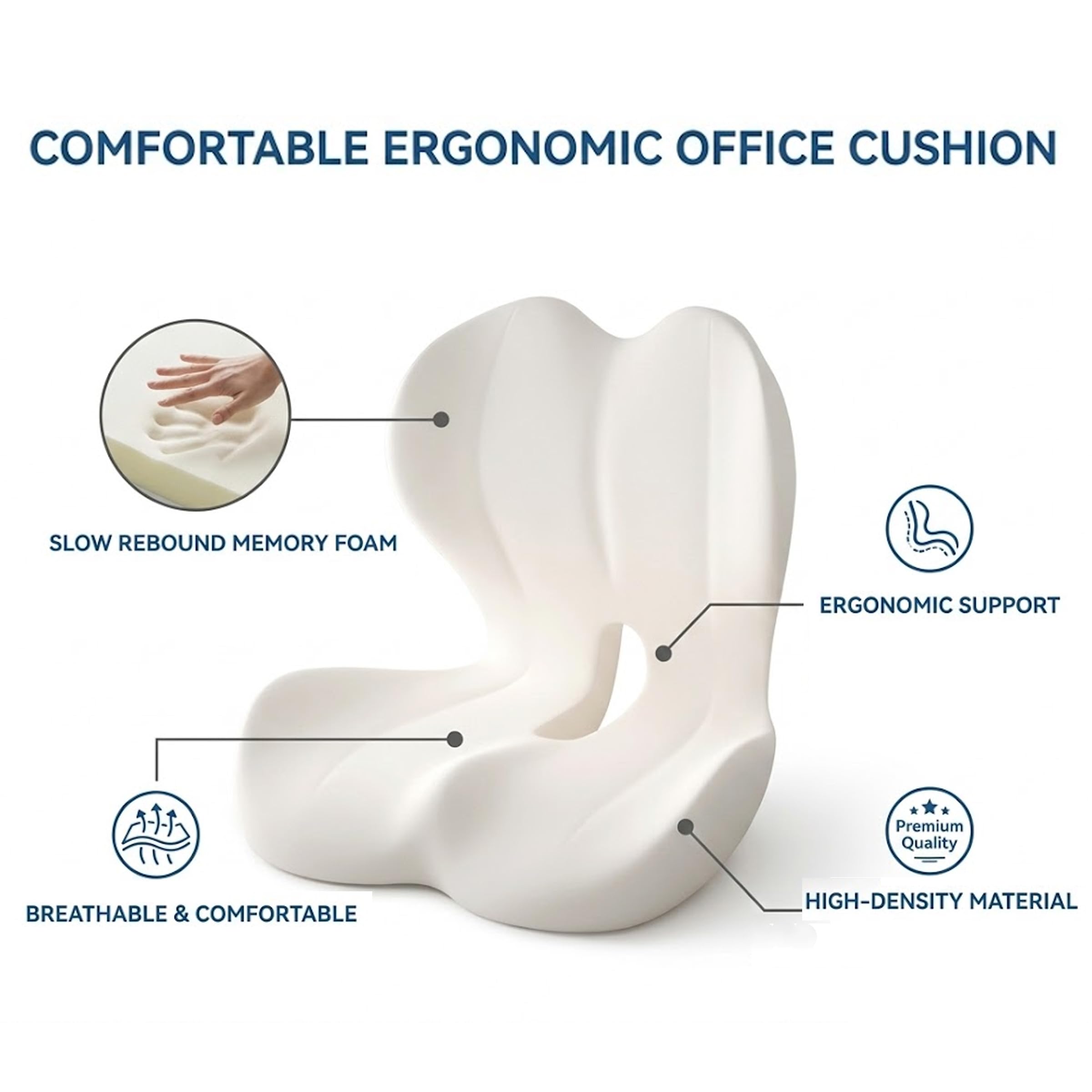 StarAneer cushion fits semi-trucks, cars, and office chairs for versatile use.