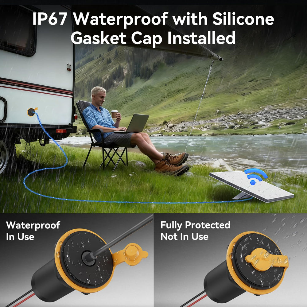 STARGEAR 12V to 24V step-up converter maintains stable Starlink Mini power