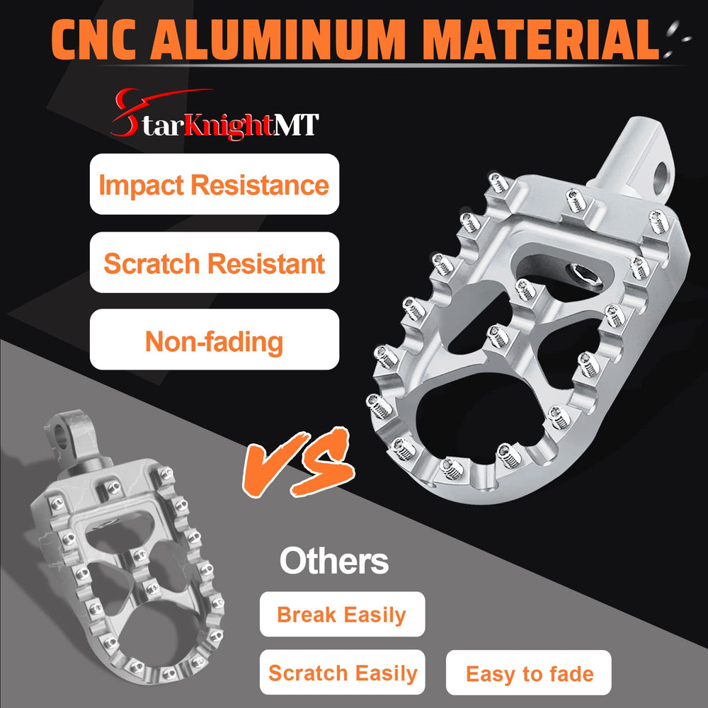 StarknightMT 7075-T6 aluminum construction for durable, high-strength riding components.