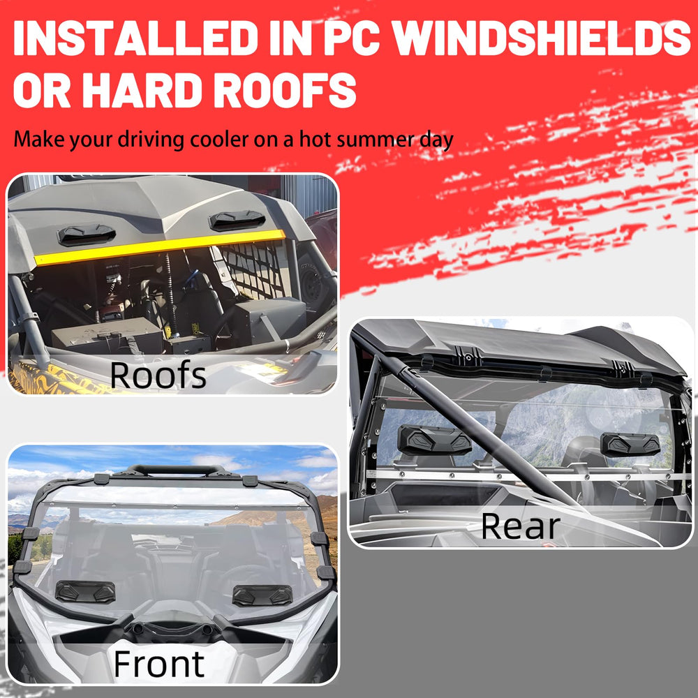 StarknightMT defog feature helps keep the windshield clear in varying conditions