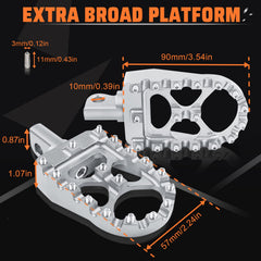 StarknightMT pegs compatible with Dyna Fatboy Harley models for easy upgrade.