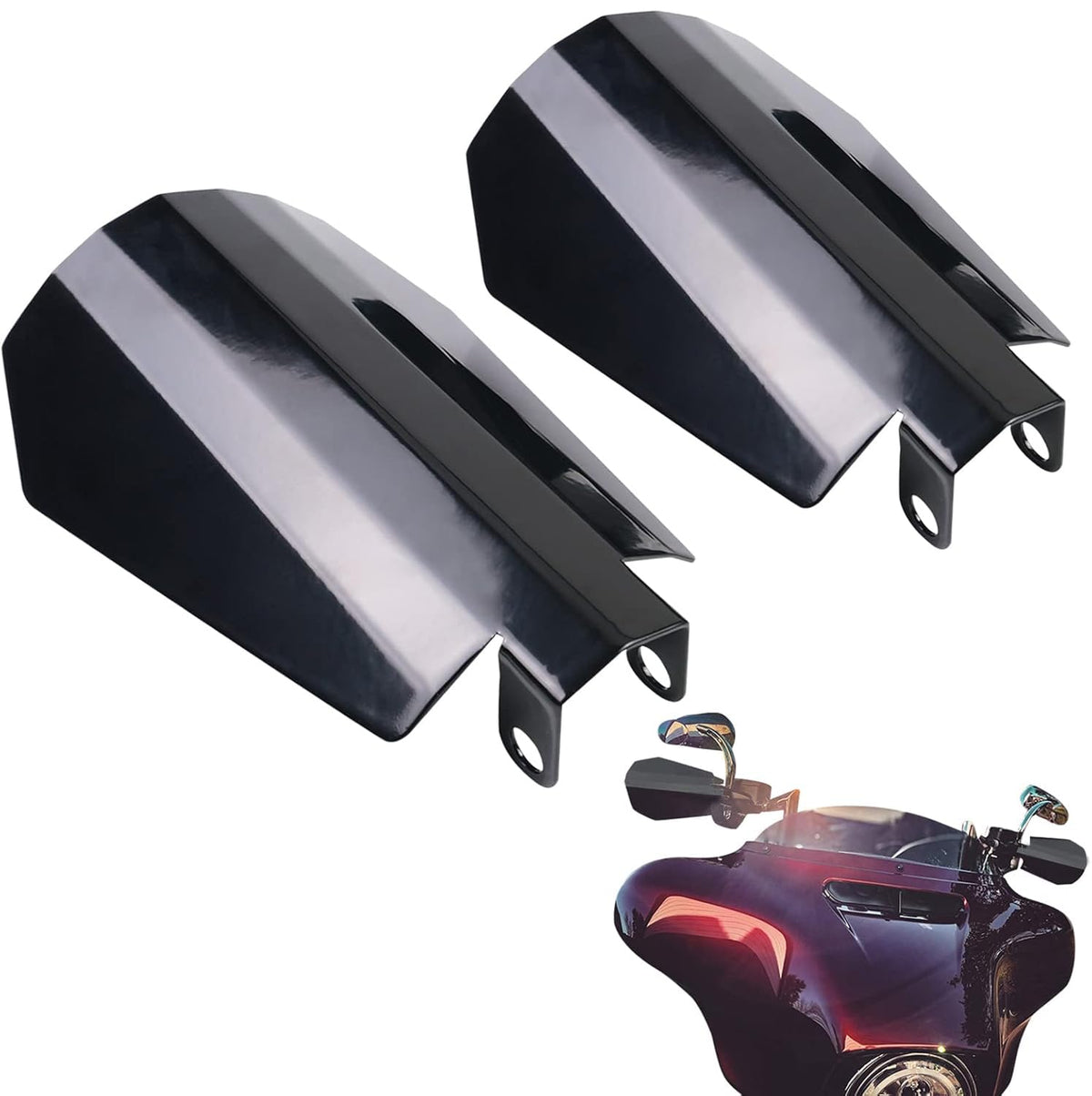 StarknightMT coffin-cut stainless handguards shield hands from wind and debris