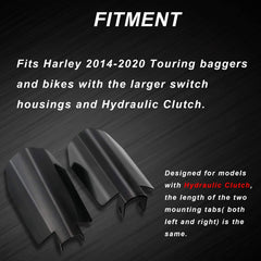 StarknightMT touring 2014-2022 compatible handguards on a bagger