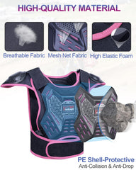 StarknightMT Kids Dirt Bike Gear back PE shell cushions impact on rough trails.