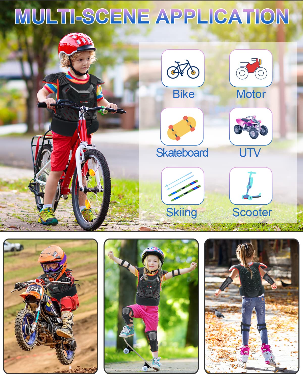 StarknightMT adjustable straps grow with kids for a longer-lasting fit.