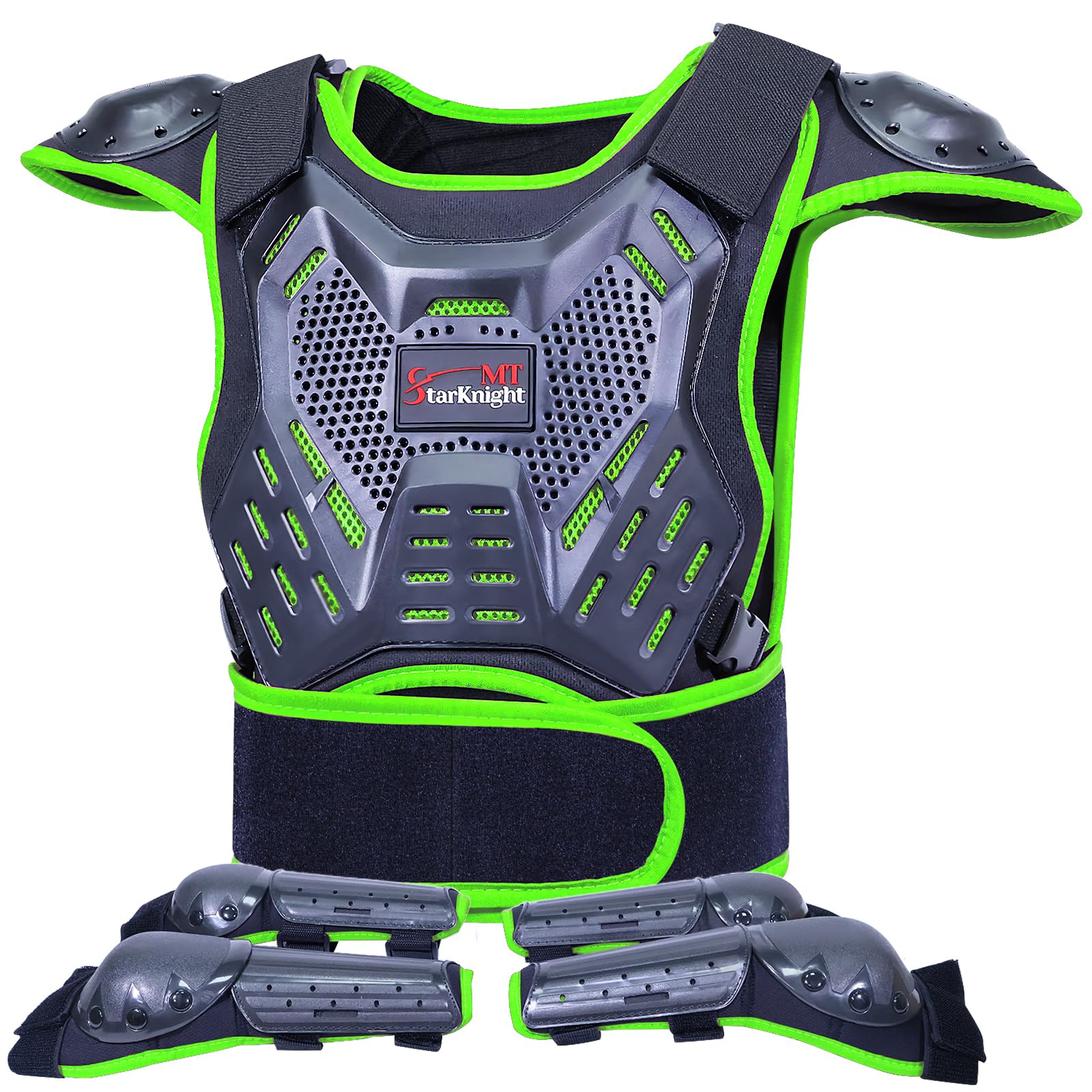 StarknightMT Kids Chest Protector front view for dirt bike protection