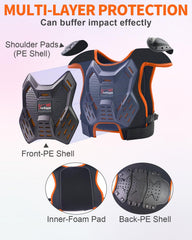 StarknightMT kids dirt bike gear knee pads protecting joints during jumps