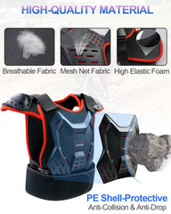 StarknightMT shoulder protection guards shoulders during off-road rides.