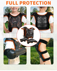 StarknightMT kids dirt bike gear shoulder shell adds upper body coverage