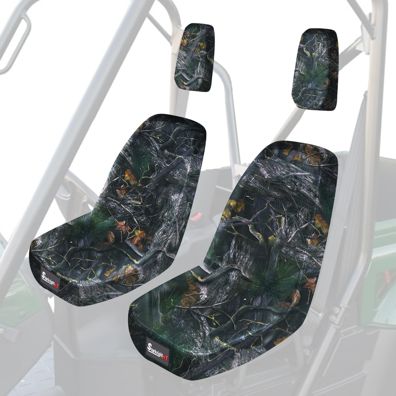 StarknightMT Rhino seat covers in waterproof 1680D fabric protect seats during rough riding.