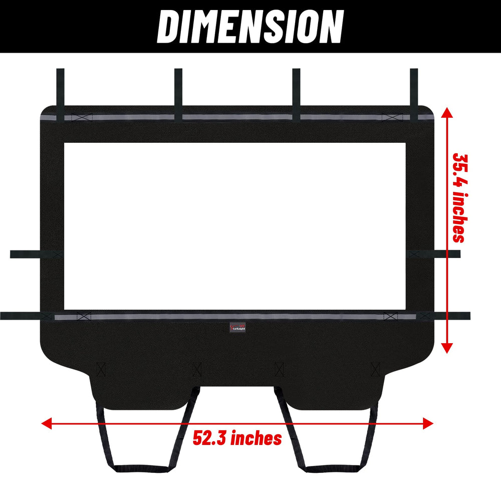 Dust-reducing effective rear panel for off-road driving with StarknightMT.