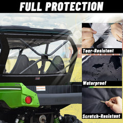 StarknightMT rear window buckle straps for secure, quick installation.