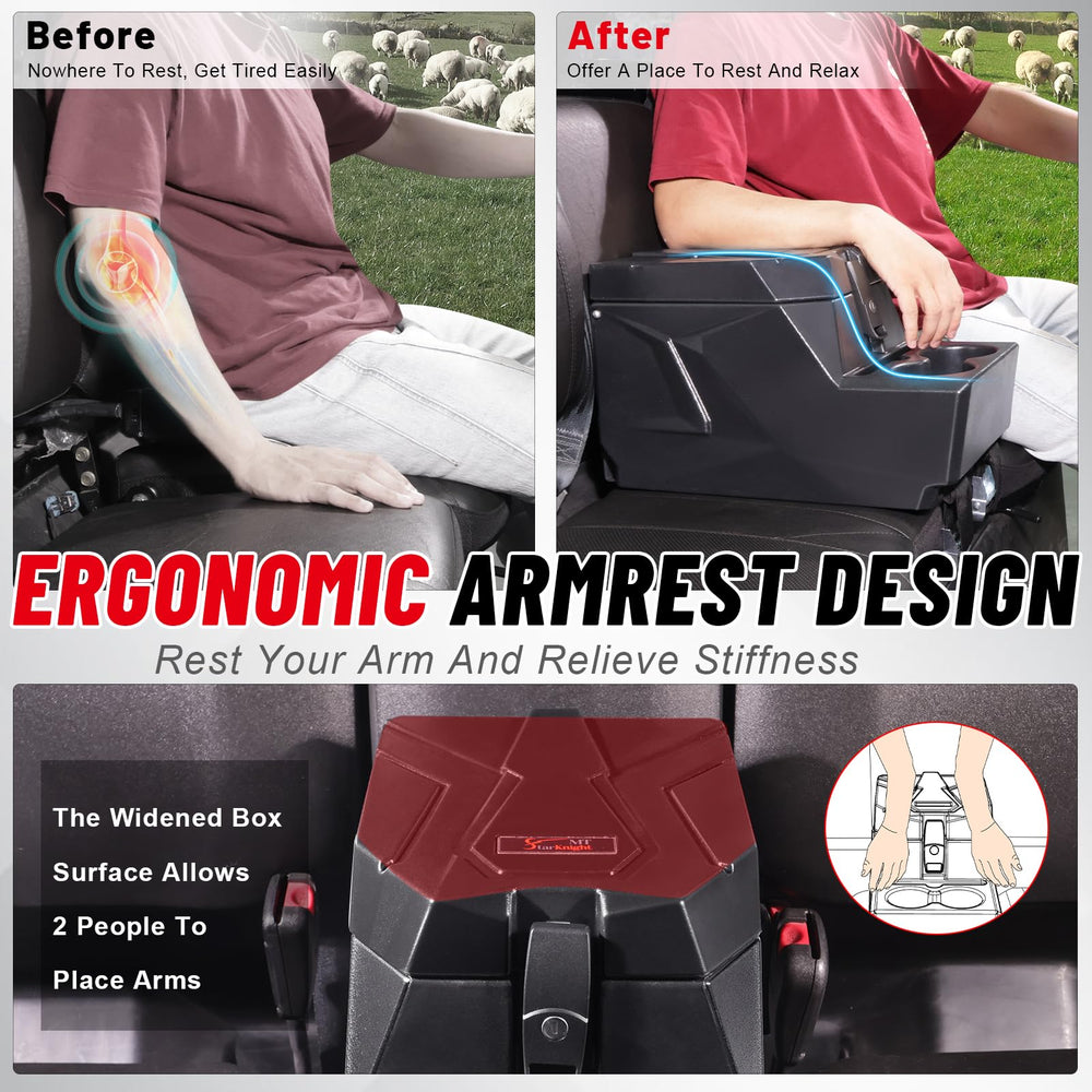 StarknightMT UTV center console tablet mount keeps devices steady.