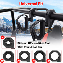 StarknightMT gun holder on a 2-inch roll bar supports larger setups.