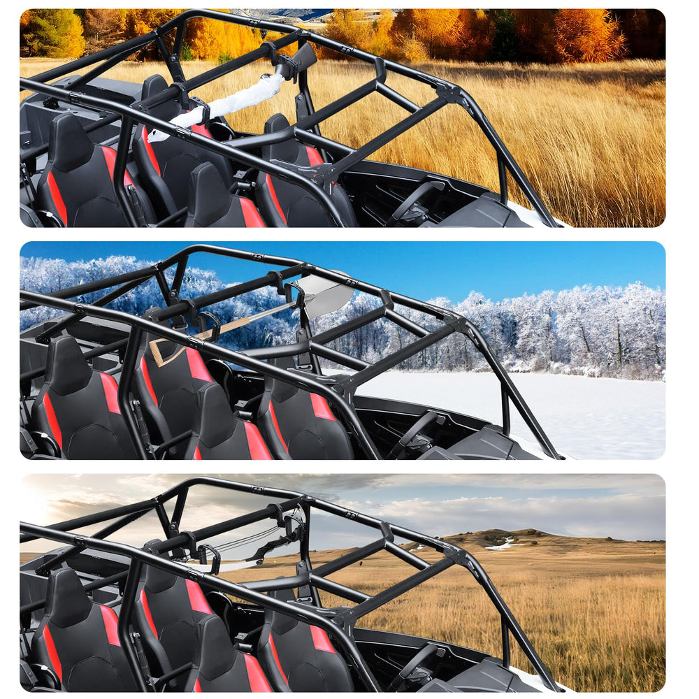 StarknightMT gun holder with rubber inserts reduces friction on the roll bar.
