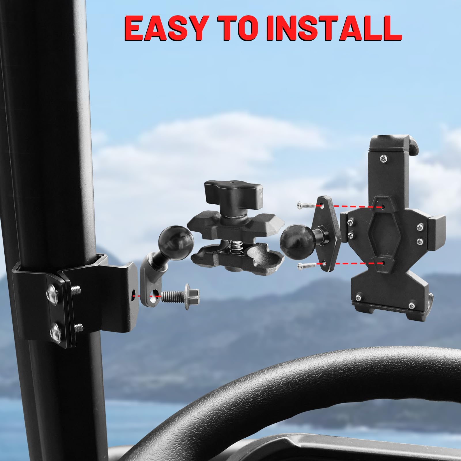 StarknightMT anti-slip pads keep phone steady on vibrations