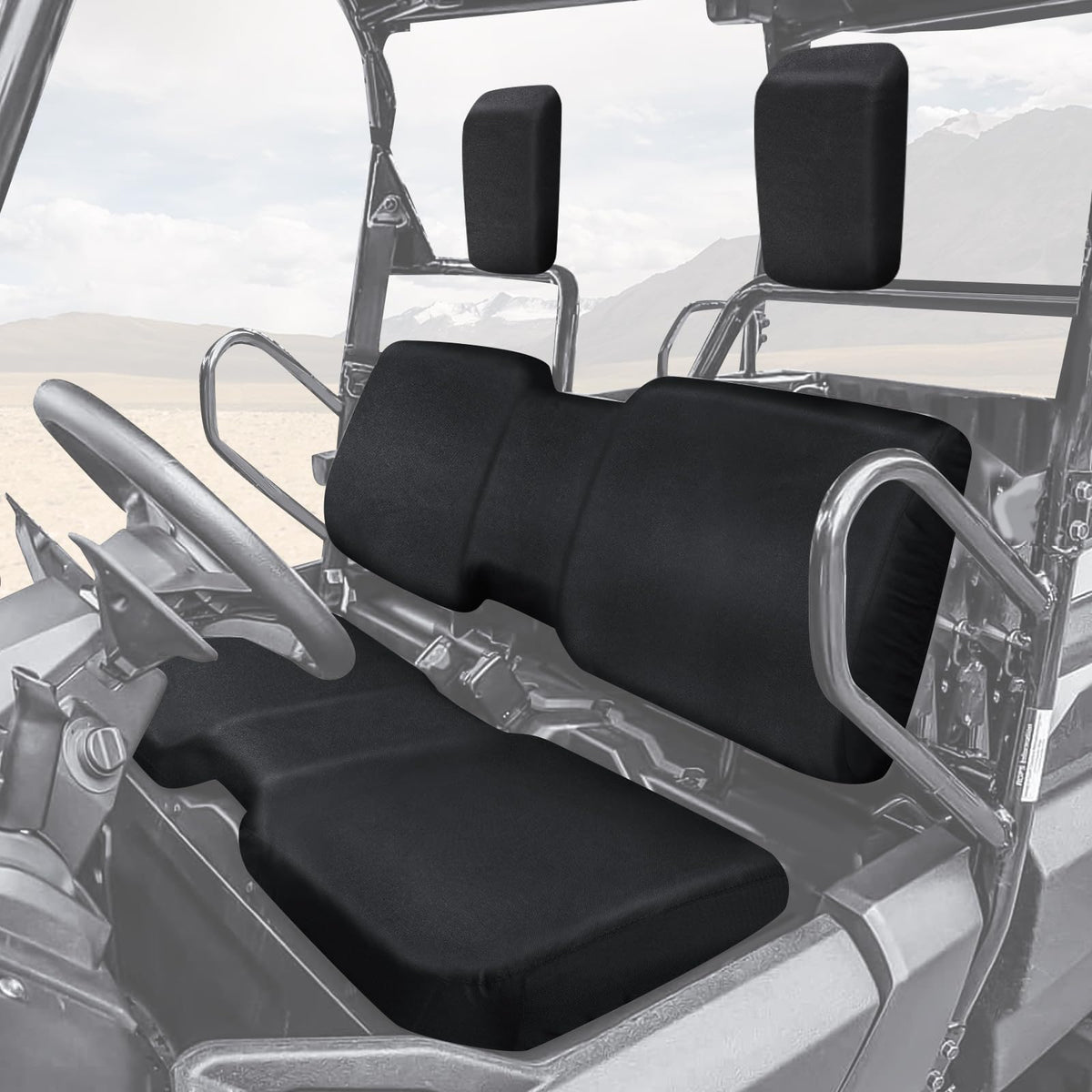 StarknightMT UTV Pioneer seat cover front view with snug fit for Pioneer 700/700-4