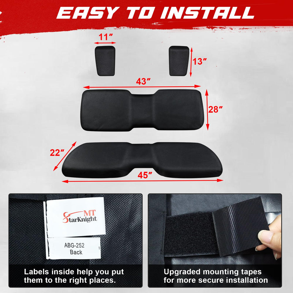 StarknightMT seat cover waterproof coating visible for wet conditions