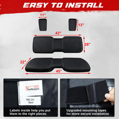 StarknightMT seat cover waterproof coating visible for wet conditions