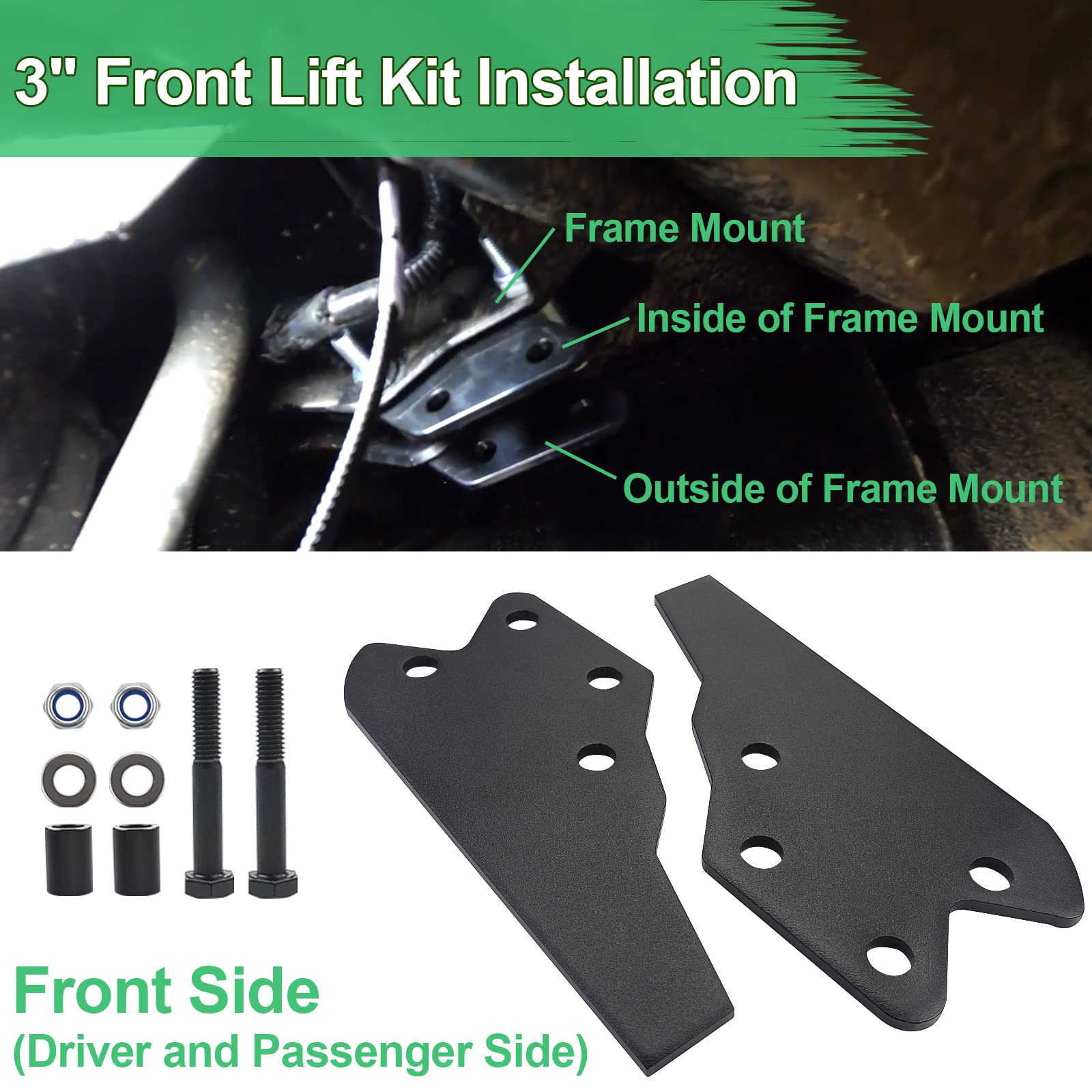StarknightMT UTV Ranger lift rear assembly showing robust mounting points.