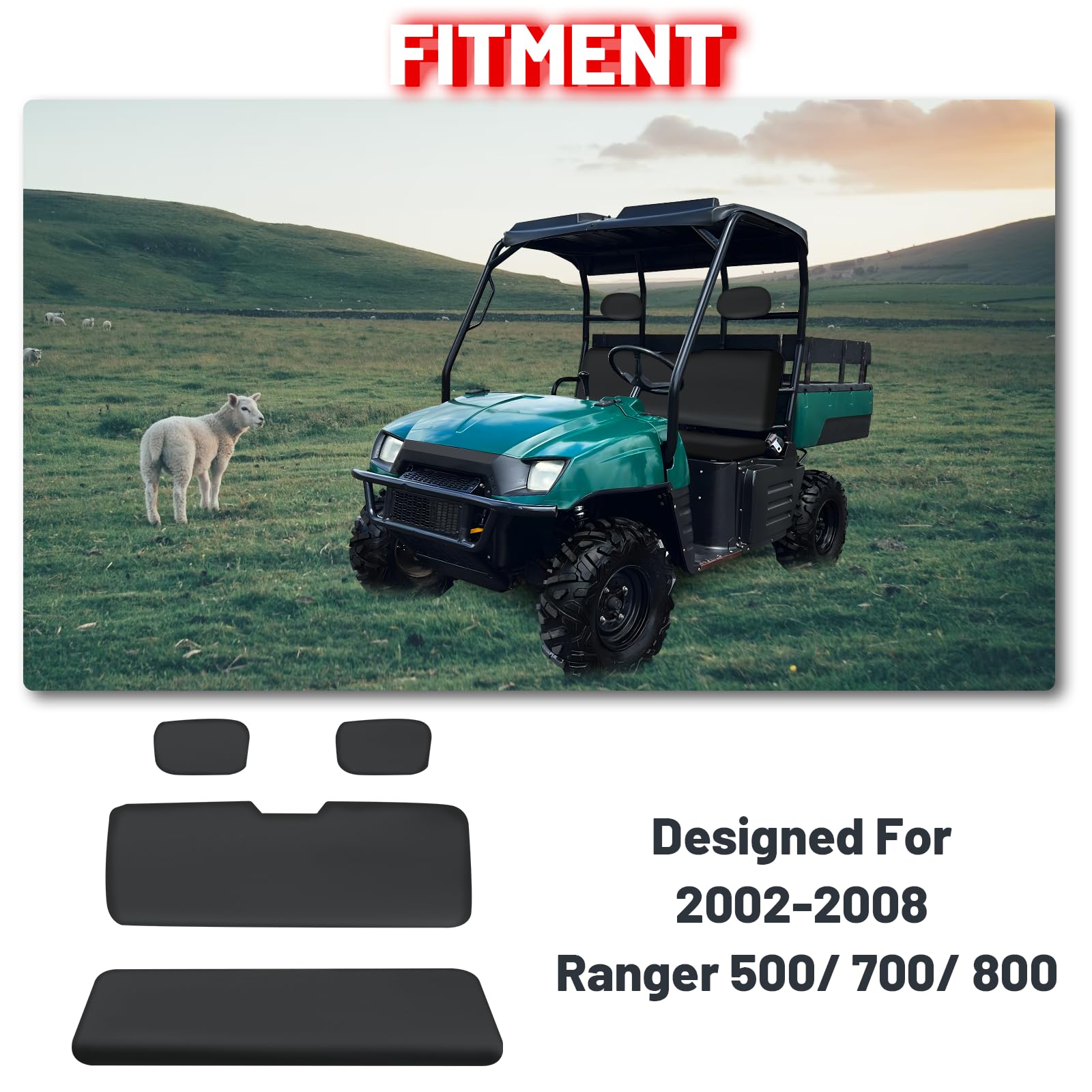 StarknightMT UTV Ranger seat cover bottom guard for cushions.