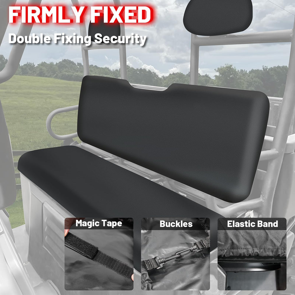 StarknightMT UTV Ranger seat cover easy one-person installation.