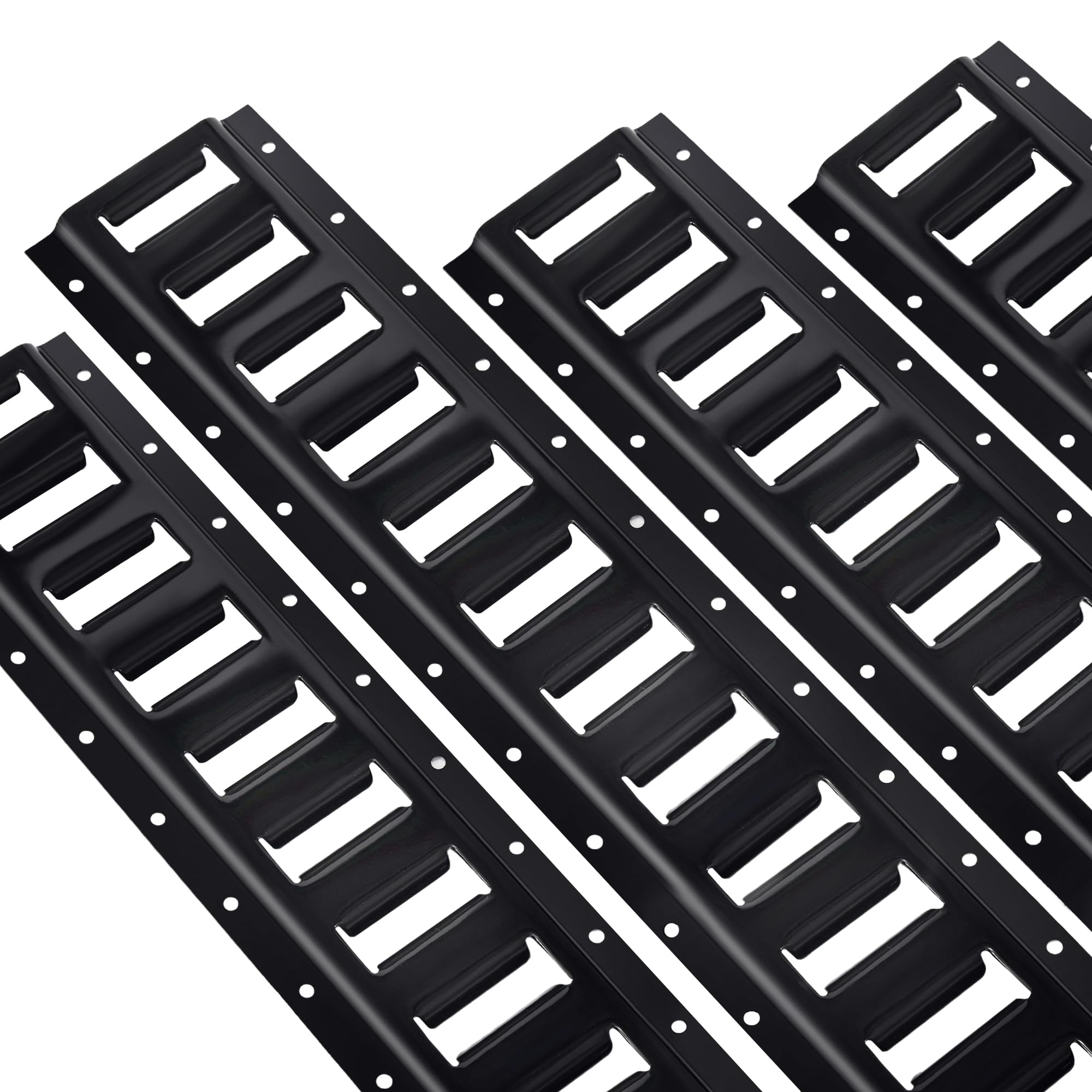 STARLEAPARTS 2' E Track rail shows rugged steel for secure trailer cargo.