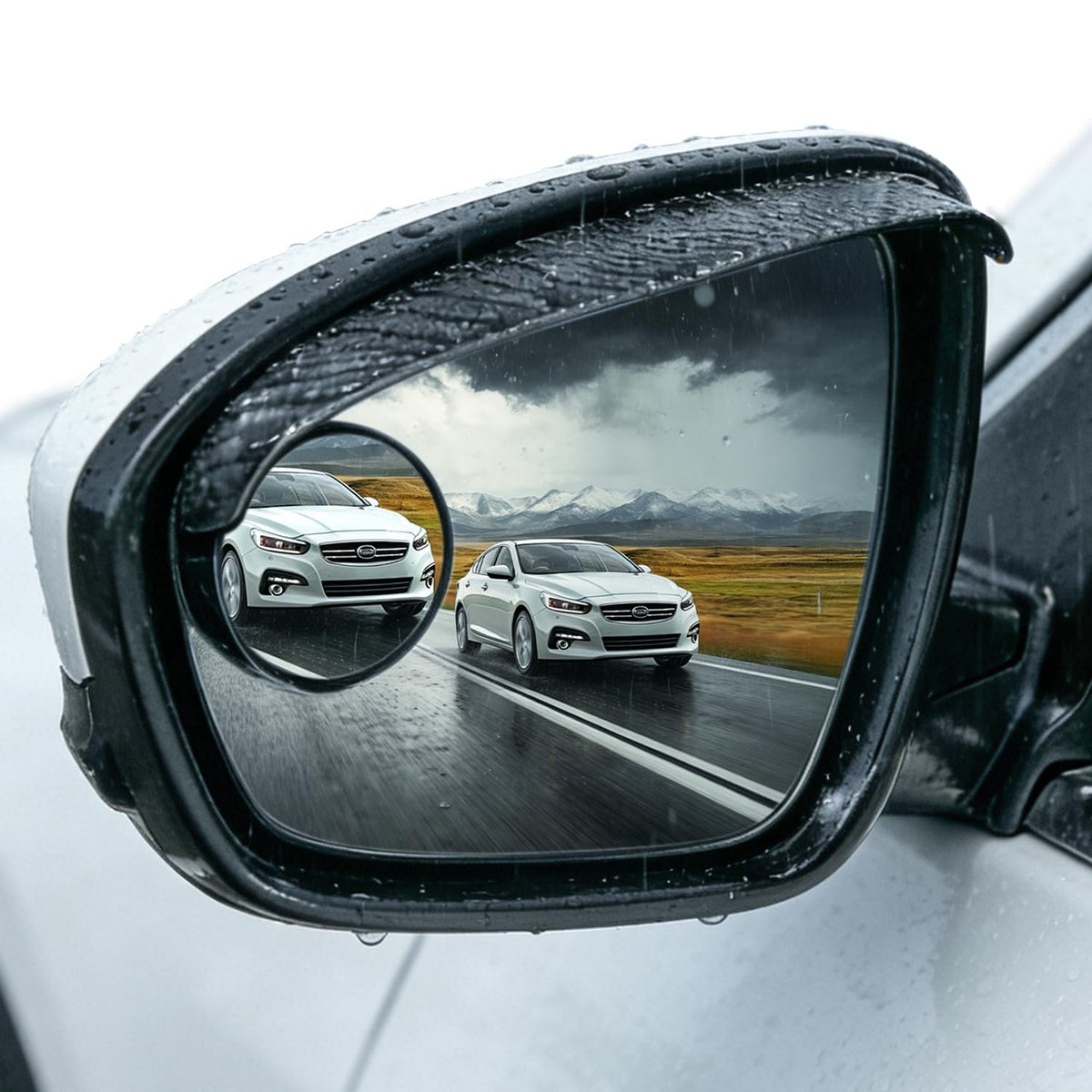 StarryVoyage blind spot mirror 2pack widens rear view for safer lane changes.