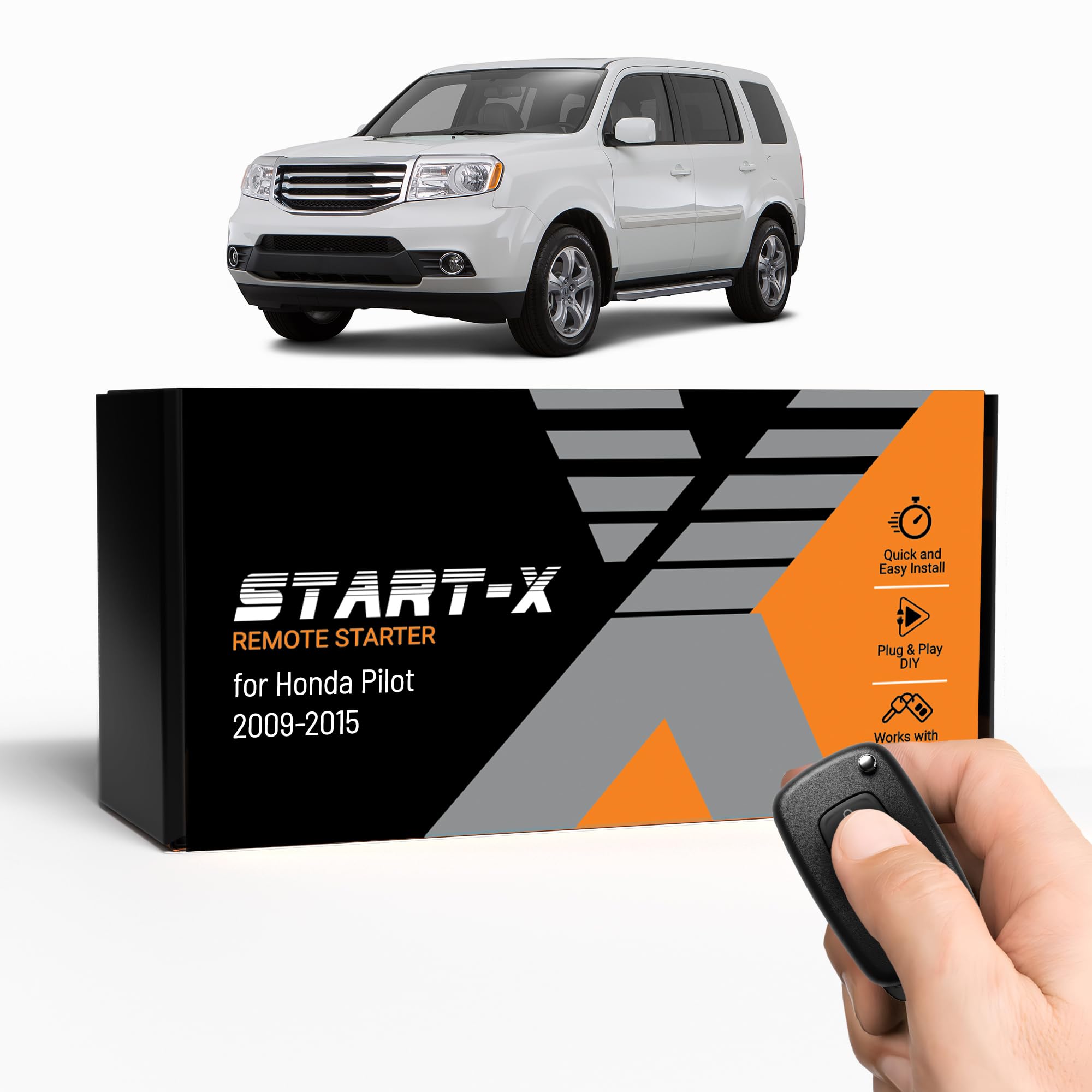 Start-X Honda Pilot remote start kit in box, ready for easy DIY setup.
