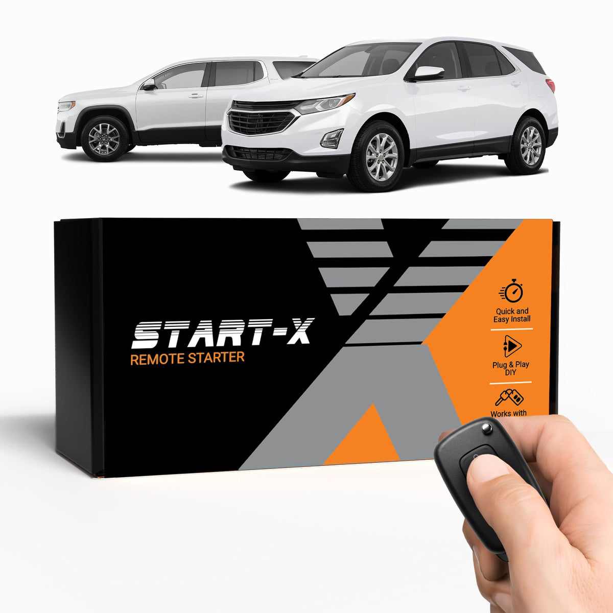 Start-X remote starter kit box, packaged for quick setup