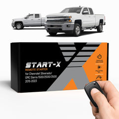 Start-X remote starter kit installed in a Chevy Silverado key ignition for easy remote start.