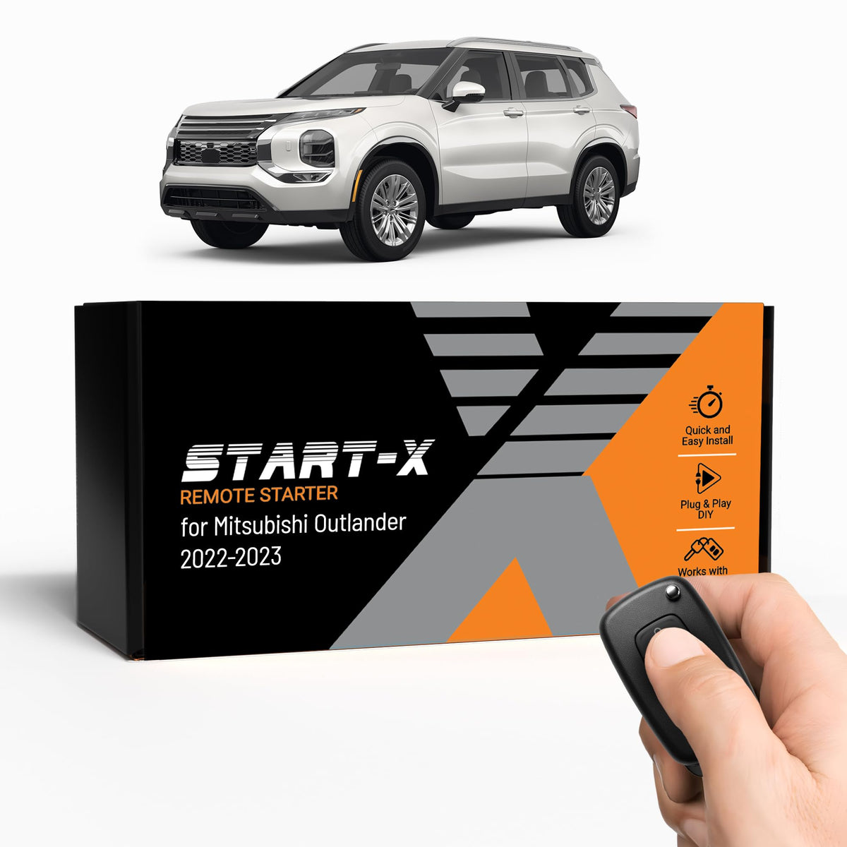 Start-X remote starter kit for Outlander—plug-and-play harness for quick setup.
