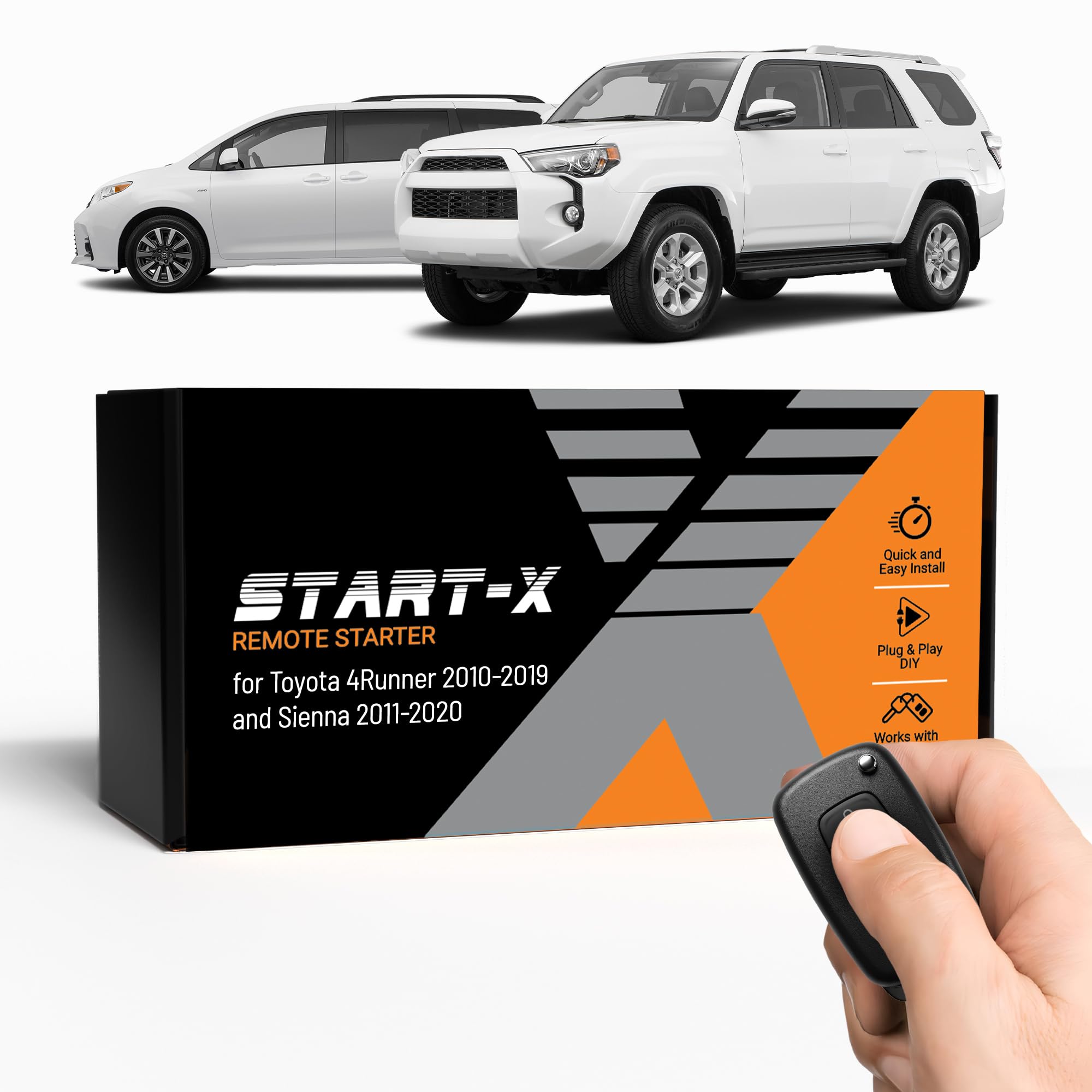 Start-X remote starter kit for Toyota 4Runner enables push-to-start convenience.
