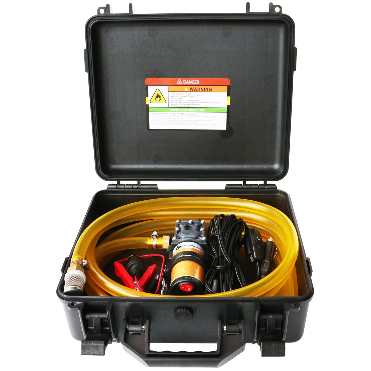 Steauty 12V fuel transfer pump in use for quick fueling
