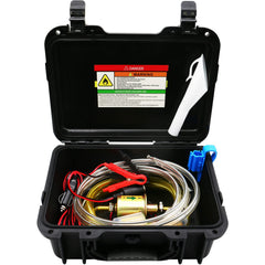 Steauty 12V fuel transfer pump in action for quick fuel transfers