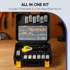 Steelite kit foldable handle in use for compact storage
