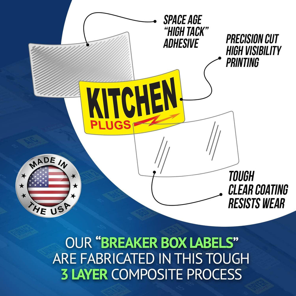 Steellabels bright easy-read colors enhance visibility in dim rooms.